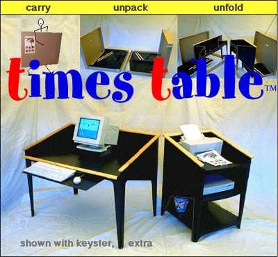 human easily carries box, erects handsome computer table without tools in minutes...